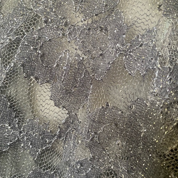 Macy’s Robbie Bee Glitter Lace Sheathe Dress, Size Small - Picture 9 of 11